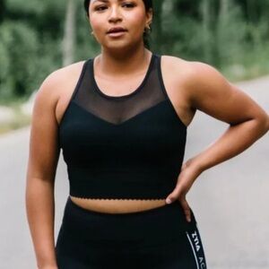 ZYIA | Active Star Mesh Scalloped Sports Bra | Sz. XS